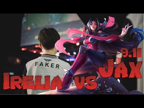 Faker - Irelia vs Jax Top - LoL Season 9 KR Ranked | League Of Legends
