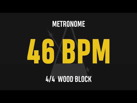46 BPM 4/4 - Best Metronome (Sound : Wood block)