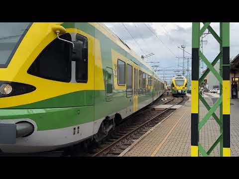 4K GYSEV Stadler FLIRT erkezik (arriving / einfahrt) Szentgotthárd ➡️ Szombathely ➡️ Sopron