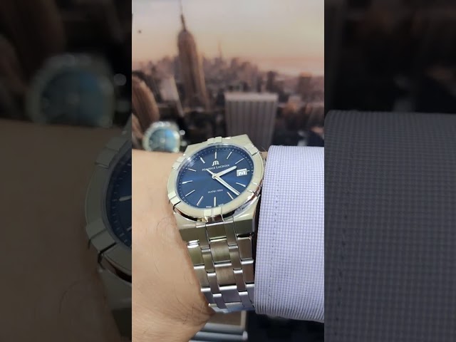 Vídeo relacionado con MAURICE LACROIX Reloj de cuarzo Aikon AI1108-SS002-630-1 para hombre, Pulsera