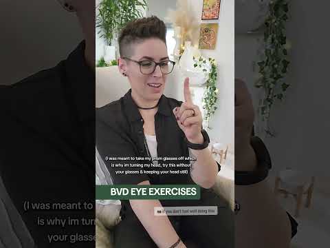 Eye exercises for BVD you can do at home