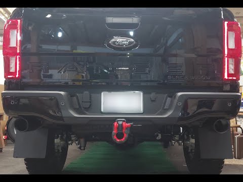 '19-'23 Ford Ranger 2.3L MBRP 3" Cat-Back, Dual Split Rear Exit Exhaust w Black Tips Part S5223BLK