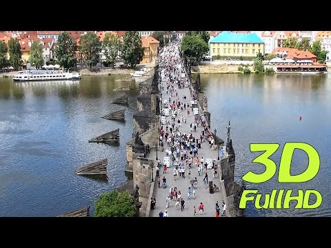 [3DHD] Ponte Carlos, Praga, República Tcheca / Karlův Most, Praga, Česko / Most Karola, Praga