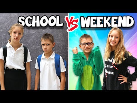 MORNING ROUTINE!!! SCHOOL DAY vs WEEKEND