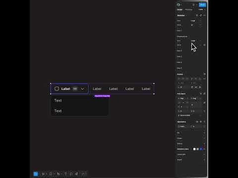 Tinkering new menu bar component in Figma #uidesign #designsystems