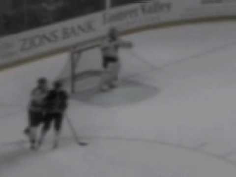 Goaltender Timo Pielmeier Scores Goal