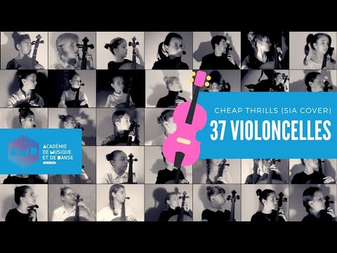 Cheap Trills - 37 violoncelles "confinés" [Sia Cover]