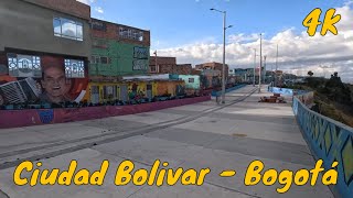 Walking in Comuna Ciudad Bolívar | Bogotá [4K] 🚶📹⛰️🎉❤️🌏 #walktripl29 #travel #colombia #trip