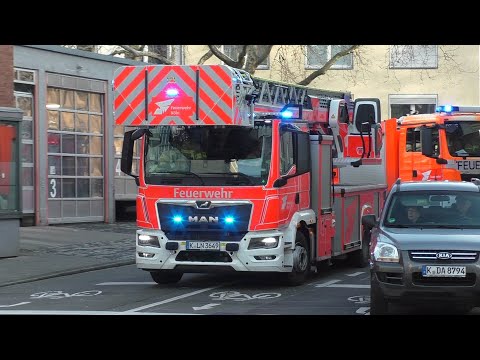 [NEUE DLK!] Einsatzfahrten von der feuerwache 1 und feuerwache 5 der stadt köln!