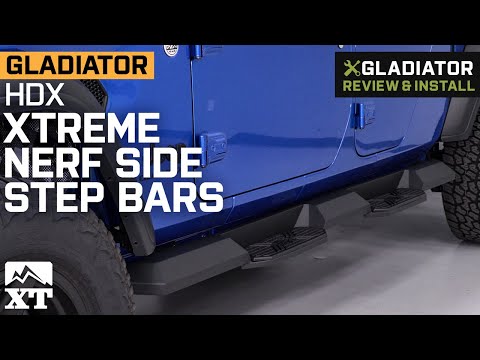 Jeep Gladiator JT HDX Xtreme Nerf Side Step Bars Review & Install