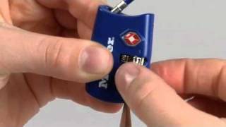 Operating the Master Lock 4688D TSA-Accepted Combination Luggage Lock