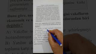 7. Sınıf Sosyal Bilgiler 5. Ünite 3.Kazanım Yeni Nesil Soru