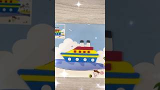 3D STICKER BIG CRUISE SHIP! ASMR 🚢#shorts #viral #3dsticker #kawaii #art #toys #ship #satisfying