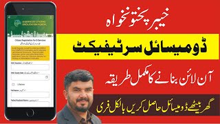 How to Apply for Domicile Certificate Online in KPK #pashto #informati