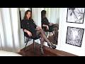 Saskia Styles 6 Inch High Heel Sandals Music Legs Stockings
