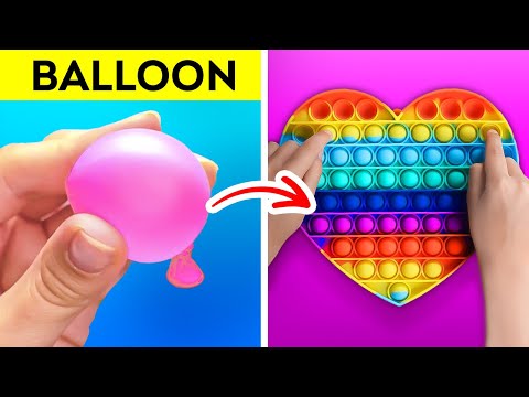 HAND-MADE BALLOON POP IT || Funny Balloon Tricks And Satisfying Pop It Crafts