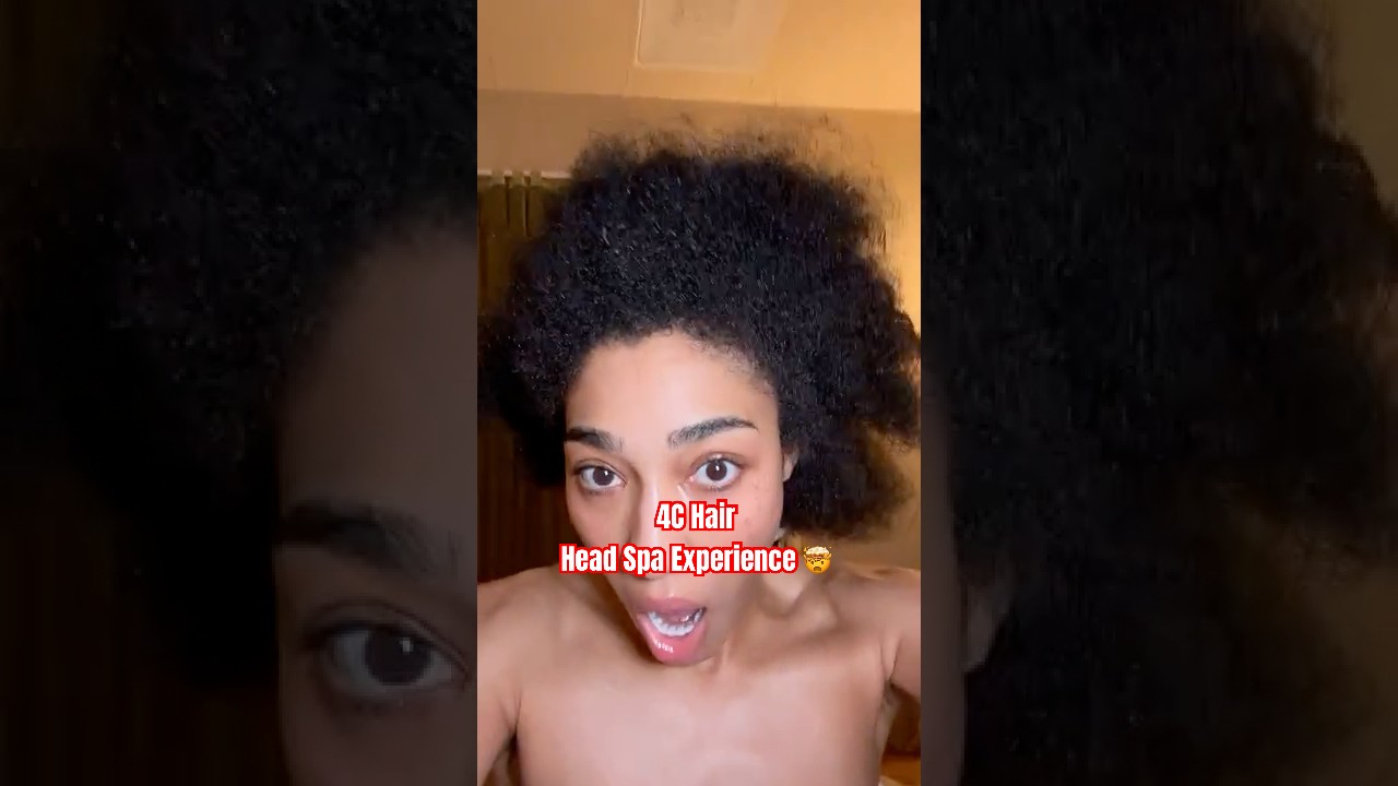 Head Spa Review on Natural 4C Hair for Hair Growth ✨ #4chair #hairgrowth #naturalhair #headspa