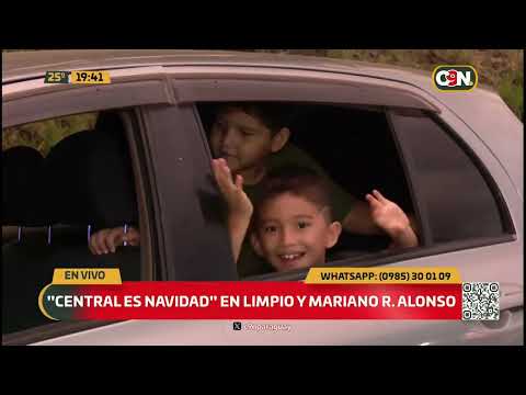 "Central es Navidad" en Limpio y Mariano Roque Alonso