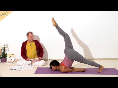 Volle Heuschrecke mit gebeugten Knien - Yoga Asana Lexikon