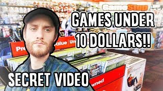Picking Up Games Under $10 From GameStop **SECRET VIDEO**