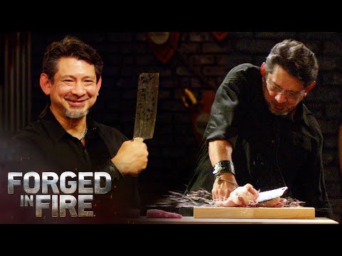 THE BUTCHER'S CLEAVER SLICES THROUGH BONE (Season 8) | Forged in Fire