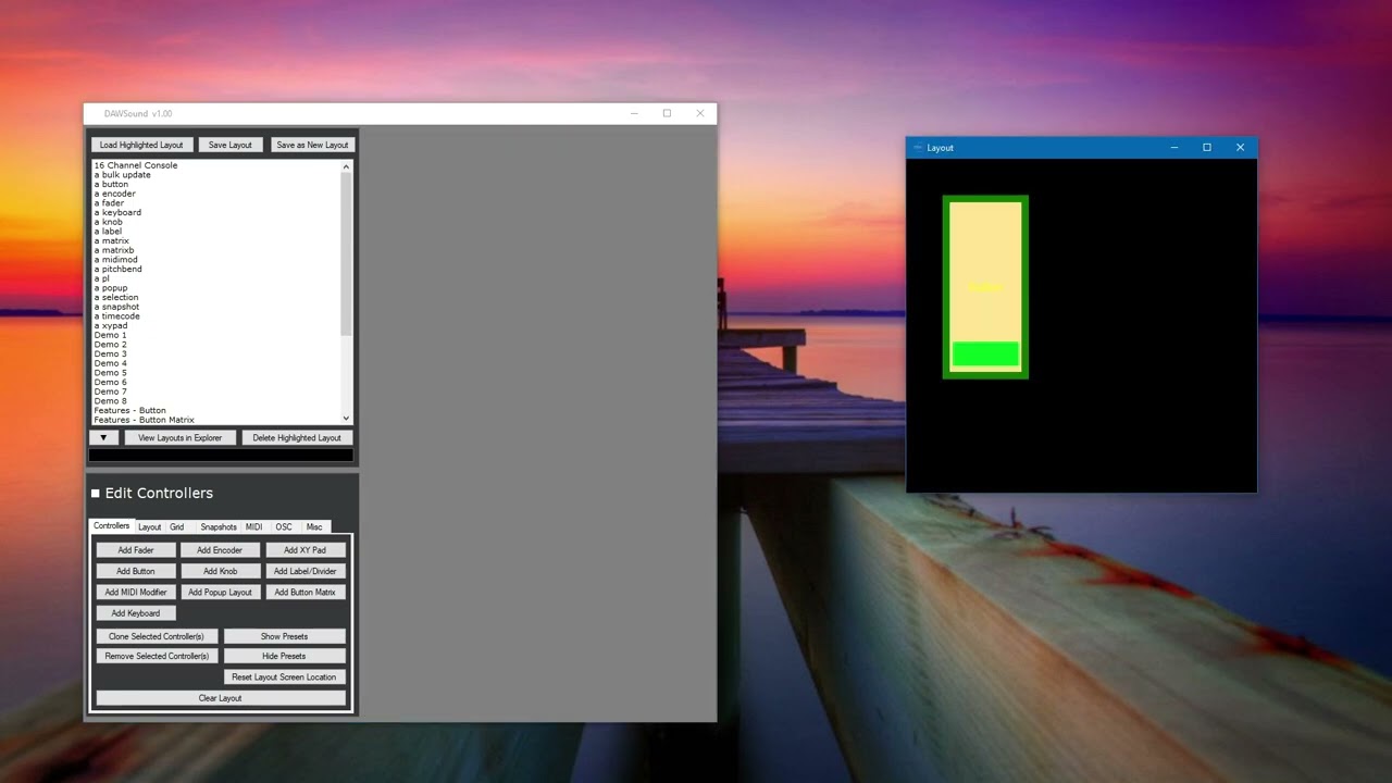 DAWSound MIDI/OSC Controller - Buttons