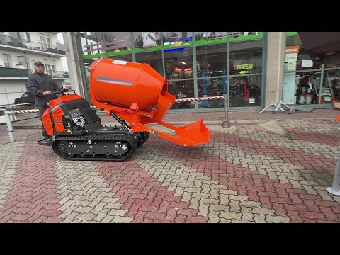 MOTOCARRIOLA CINGOLATA CORMIDI CMF 1600 con BOTTE IMPASTATRICE LT 600 AUTOCARICANTE - Giordano Cairo