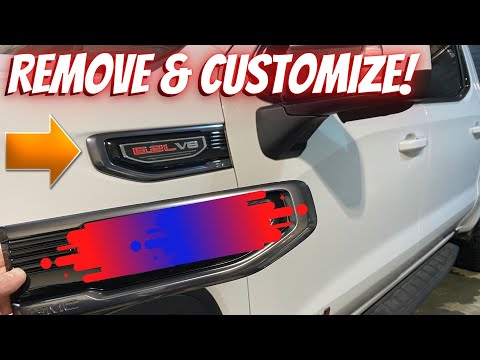 Custom Fender Badge Mod & Removal – GMC Sierra (2019-2025) 0FX2GV