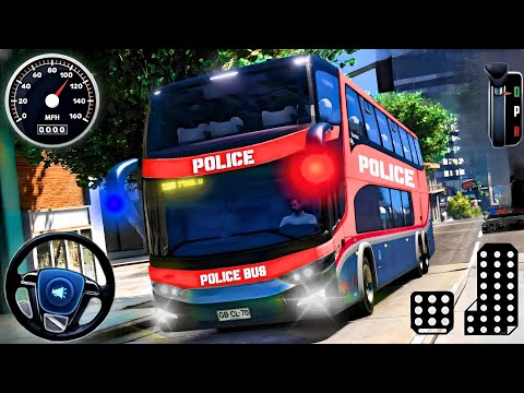 US Police Bus Simulator 3D - Police Bus Driving Simulator - Android GamePlay