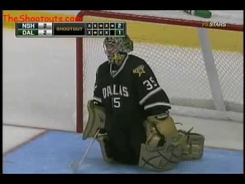 Michael Santorelli (NSH) vs. Marty Turco (DAL) Shootout October 3, 2009