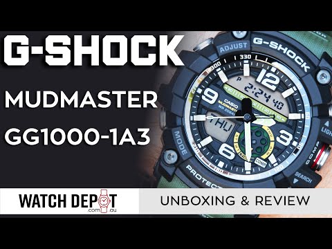 G-Shock MASTER OF G MUDMASTER Twin Sensor GG1000-1A3 | Unboxing & Review