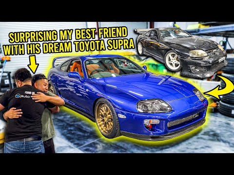 I Surprised My Best Friend With His Dream Toyota Supra (Secret 2-Year Build)