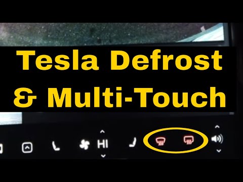 Tesla front defroster and multi-touch