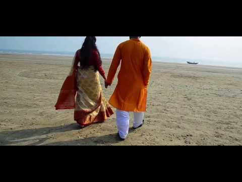 BENGALI POST WEDDING SHOOT || Sandipan & Payel || At  SEA BEACH