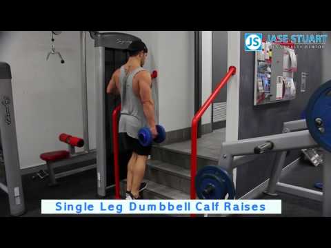 Single Leg Dumbbell Calf Raises