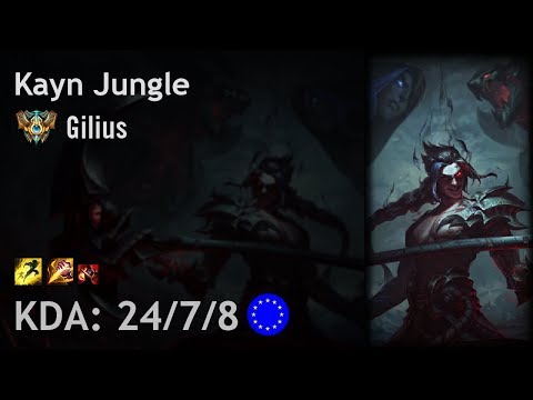 Kayn Jungle vs Sejuani - Gilius - EUW Challenger Patch 7.20