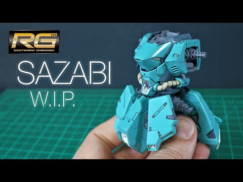 RGサザビー塗装ビルドWIP:1 (RG Sazabi Painted Build WIP:1)