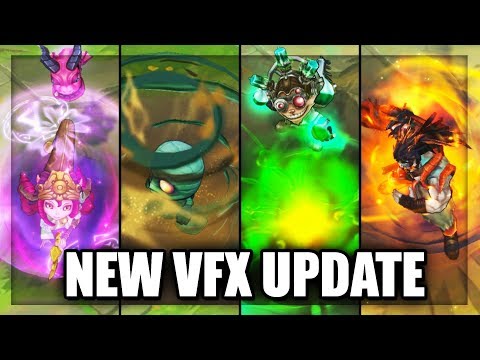 All Tryndamere, Lulu, Amumu, Ziggs Skins Visual Effects VFX Update 2019 (League of Legends)