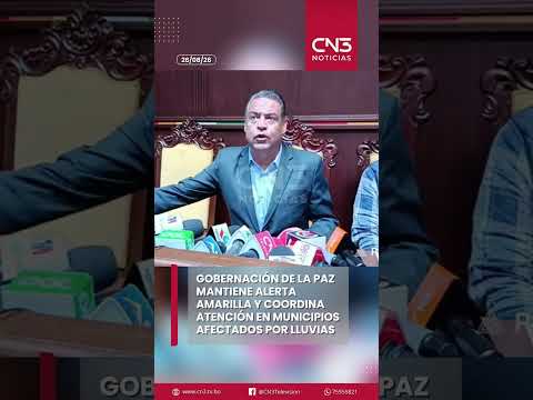 Rige alerta amarilla por lluvias en La Paz