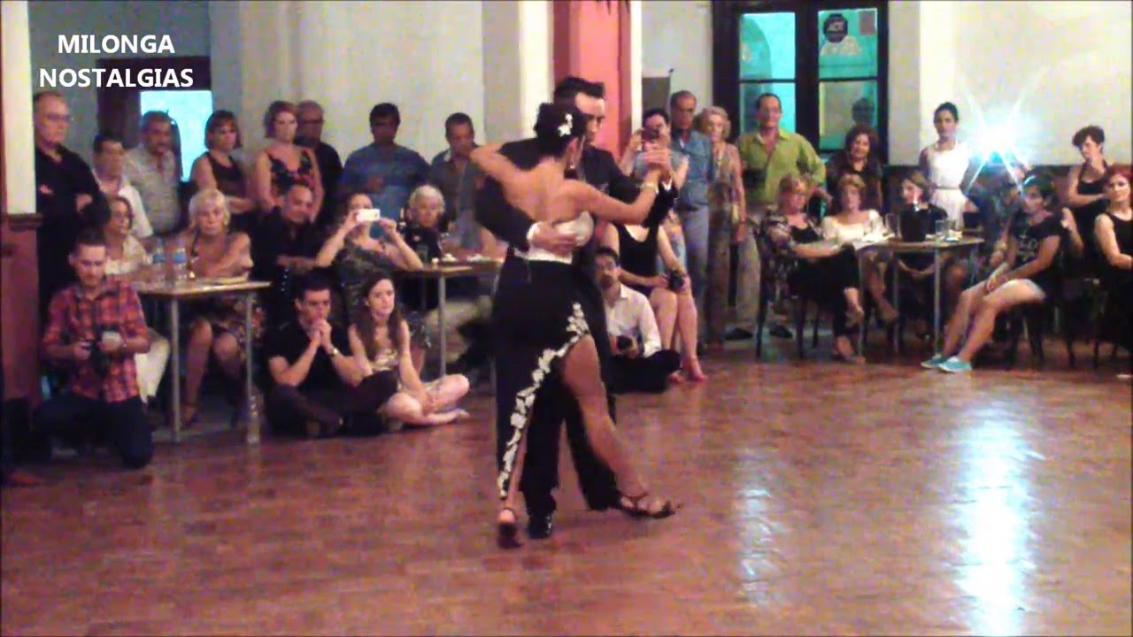 Clarisa Aragón y Jonathan Saavedra en Milonga Nostalgias, feb 2016
