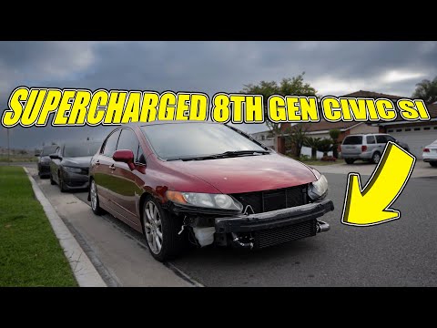 Installing The Kraftwerks Rotrex Supercharger Kit! | 8th Gen Civic Si