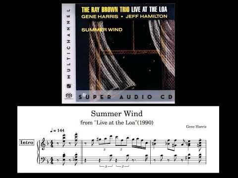 Gene Harris Transcription - Summer Wind(Live at the Loa, 1990)