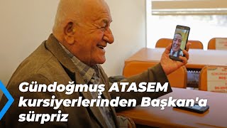 Gündoğmuş ATASEM kursiyerlerinden Başkan'a sürpriz | Gündoğmuş