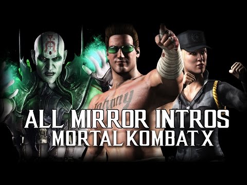 Mortal Kombat X All Interactions (Mirror Matches) - MKX Characters Dialogues