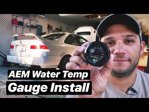 AEM Water Temperature Gauge Install on Project Civic EK / Is it over heating?
