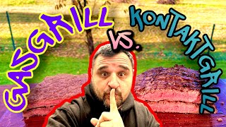 GASGRILL VS. KONTAKTGRILL Wer grillt  besser ? --- Klaus grillt