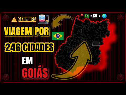 MAPA do ESTADO de GOIÁS localize sua CIDADE #Goiás