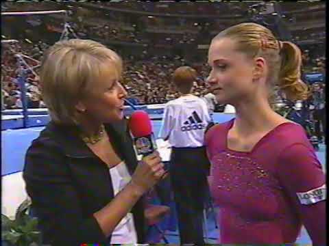 Svetlana Khorkina (Russian Federation) Interview - 2003 World Gymnastics Championships (NBC)