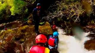 preview picture of video 'Canyoning Gartmore Scotland'