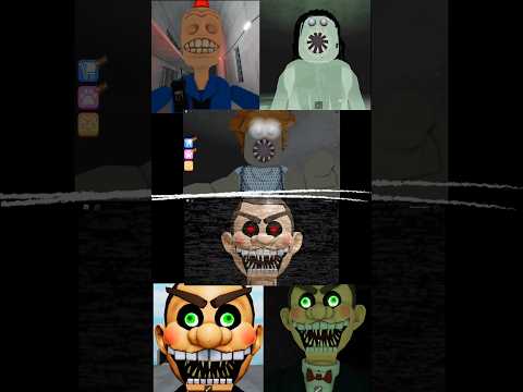 Mr Funny's Toyshop Vs Siren Cop's Prison Jumpscares ! #roblox #jumpscare #obby #shorts